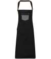 PR136 Premier Division Bib Apron BLACK DENIM colour image